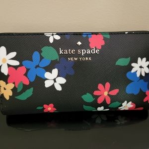 Kte Spade Floral Wallet, Multi Color. Like New!